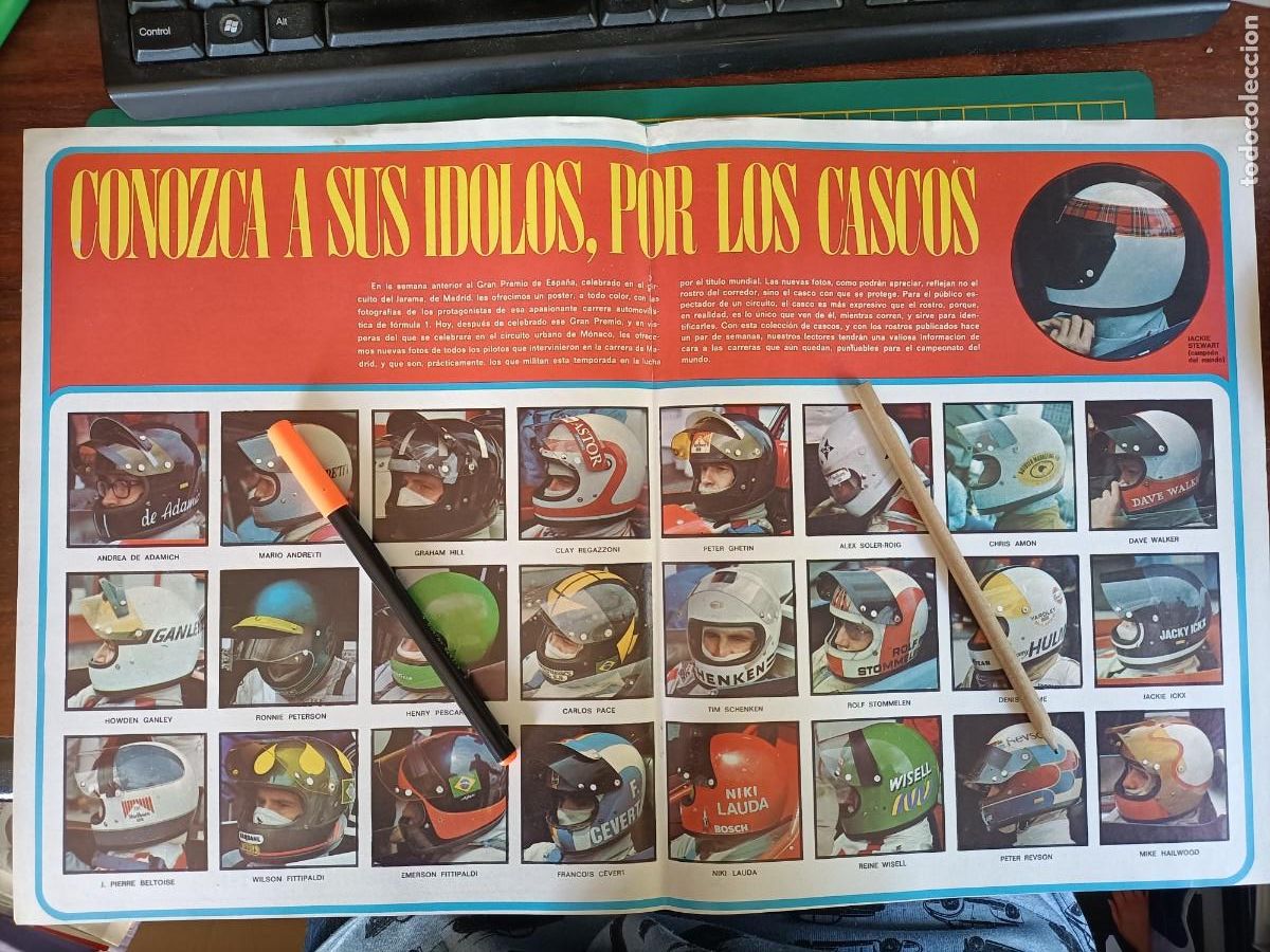 Coches y motocicletas: CONOZCA A SUS &Iacute;DOLOS POR SUS CASCOS. - P&Oacute;STER.