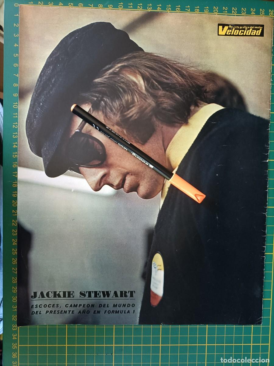 Coches y motocicletas: JACKIE STEWART. CAMPE&Oacute;N DEL MUNDO DE F&Oacute;RMULA 1. P&Oacute;STER