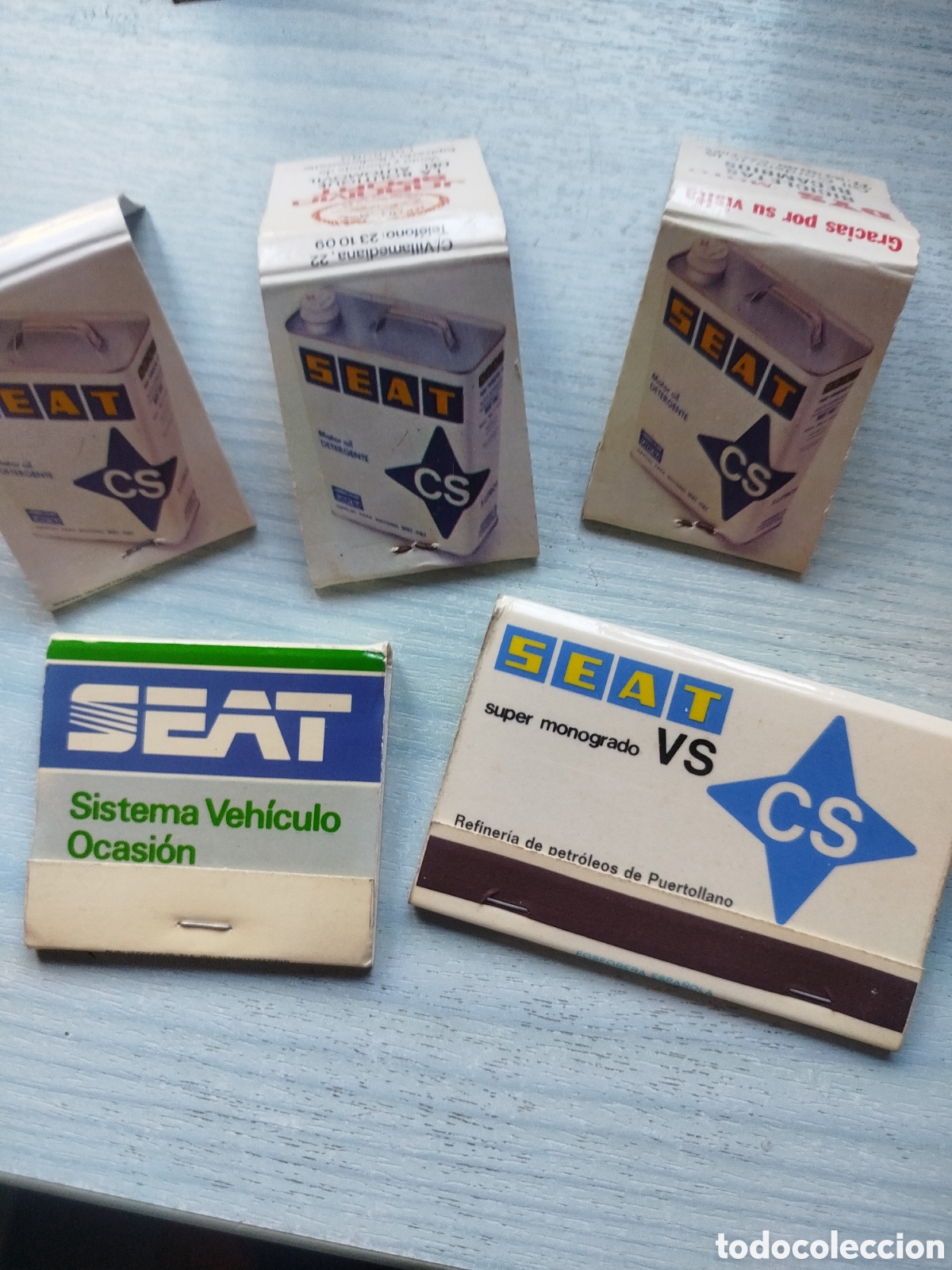 Coches y motocicletas: Cerillas motor Seat 5 cajas