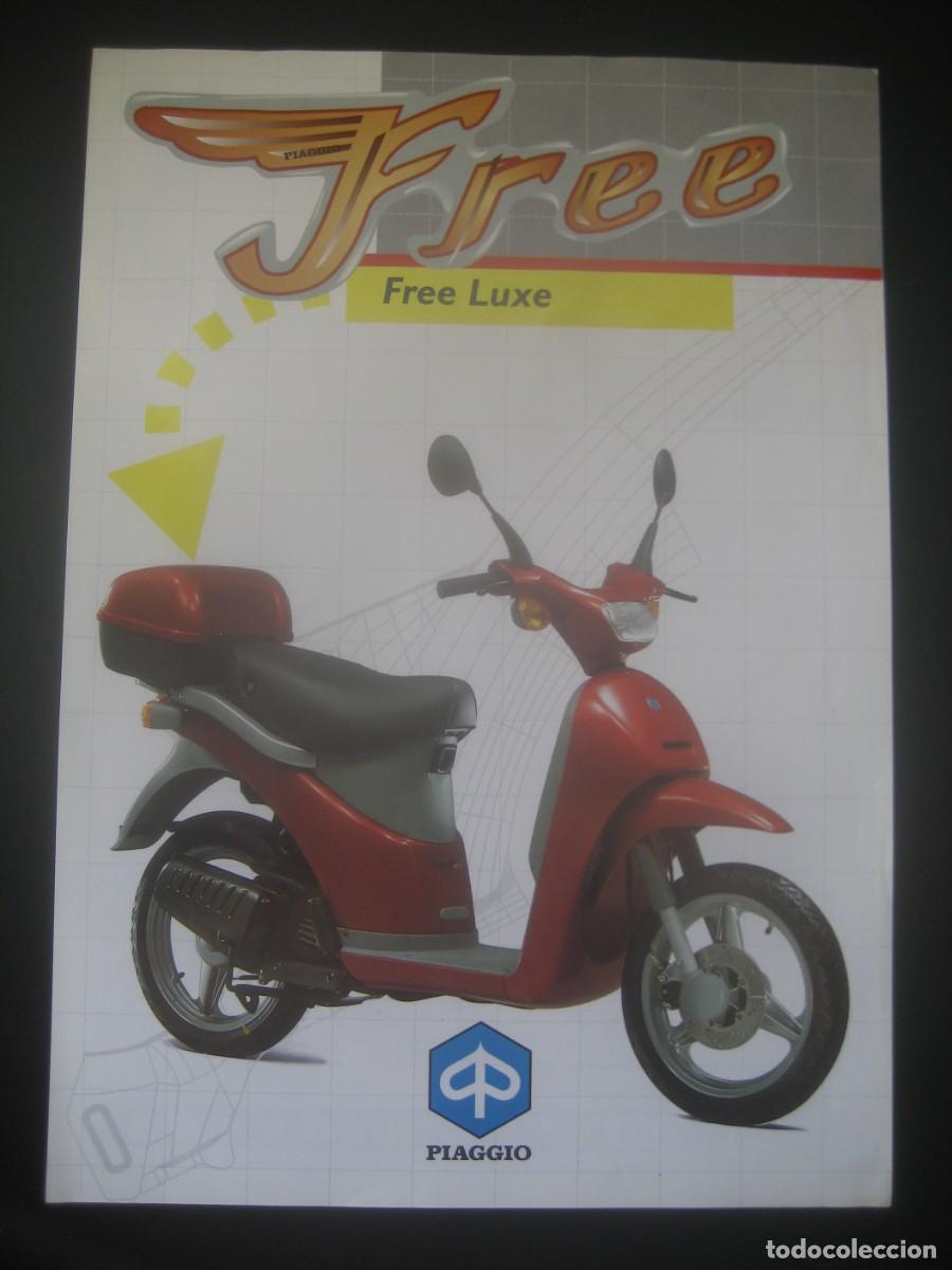 Coches y motocicletas: FOLLETO CATALOGO PIAGGIO FREE LUXE. ORIGINAL EN ESPA&Ntilde;OL