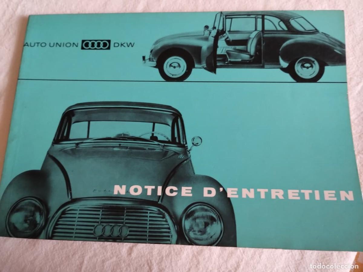Coches y motocicletas: NOTICE D'ENTRETIEN AUTO UNION DKW 1000