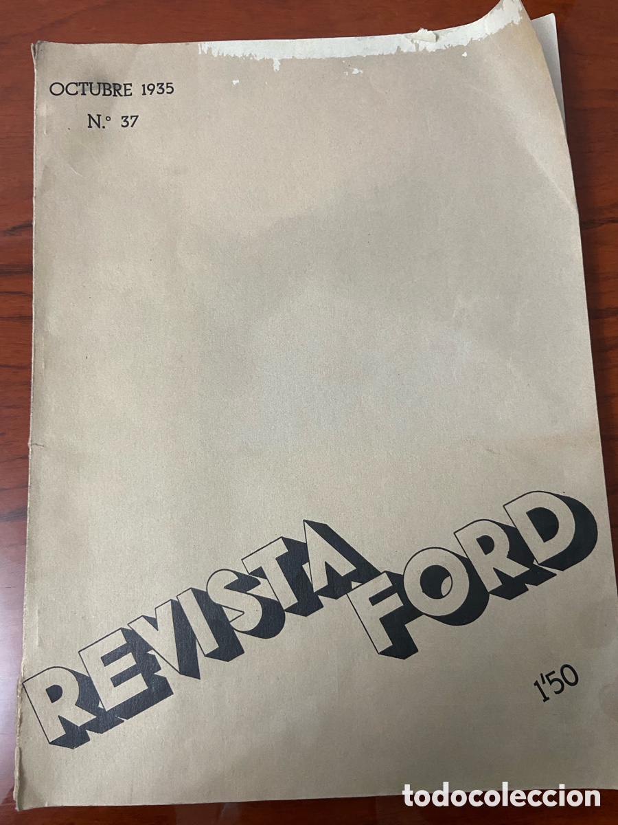 Coches y motocicletas: Revista Ford octubre 1935 N37