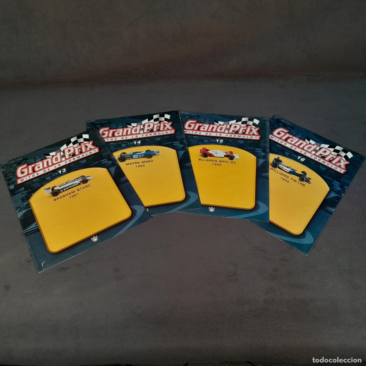 Coches y motocicletas: RV-475. LOTE DE 4 ENTREGAS GRAND PRIX MITOS DE LA F&Oacute;RMULA 1. 2001-2002