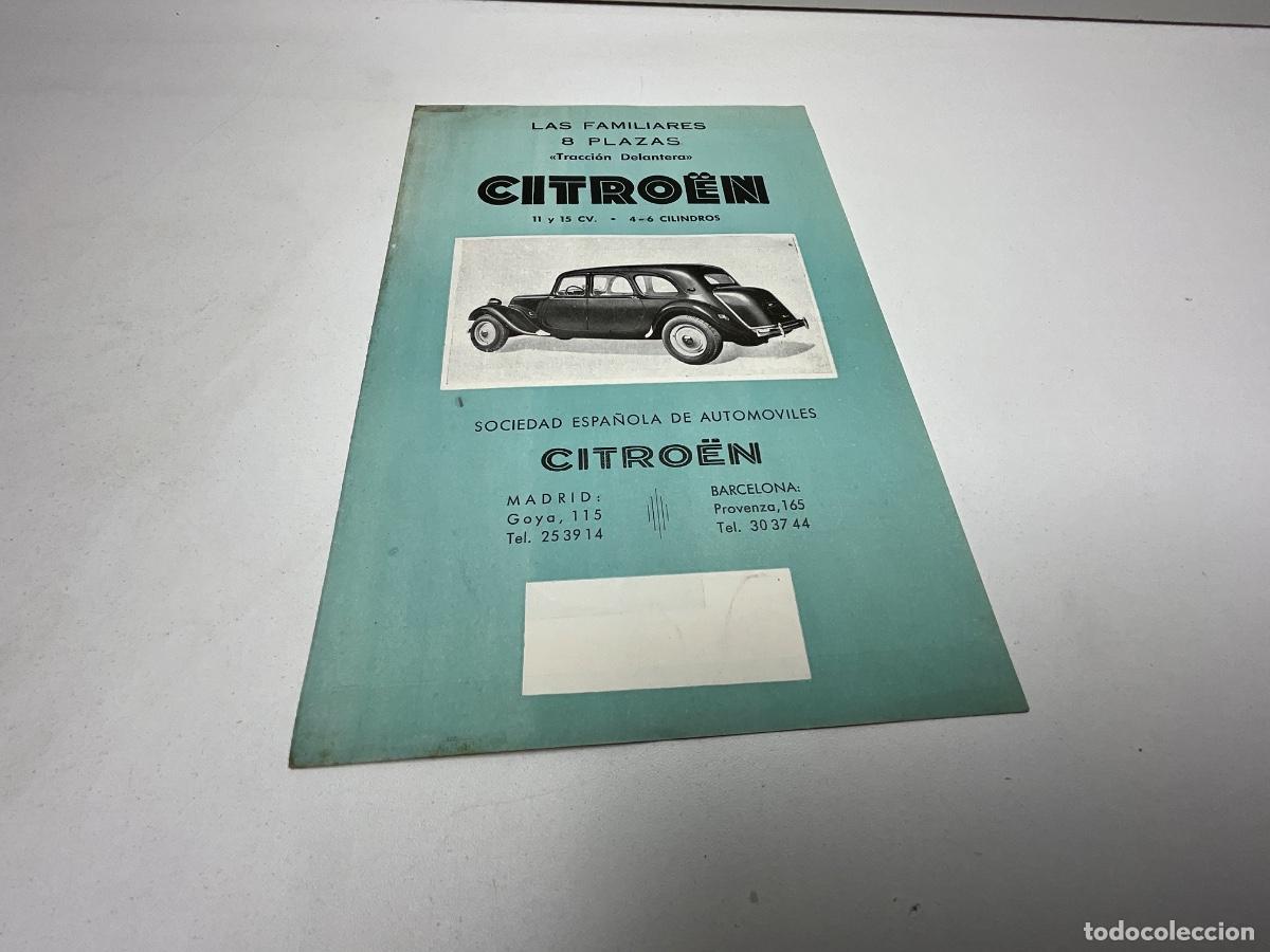 Coches y motocicletas: CAT&Aacute;LOGO - FOLLETO ORIGINAL-CITROEN LAS FAMILIARES 8 PLAZAS - CATALOGO EN ESPA&Ntilde;OL