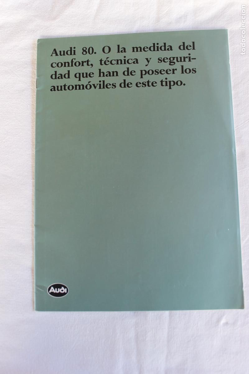 Coches y motocicletas: CATALOGO AUDI 80 O LA MEDIDA DEL CONFORT