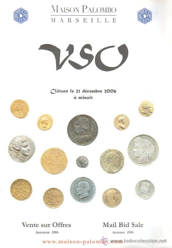 Cat&aacute;logos y libros de monedas: CATALOGO DE NUMISMATICA DE MAISON PALOMBO 2006 - Foto 1