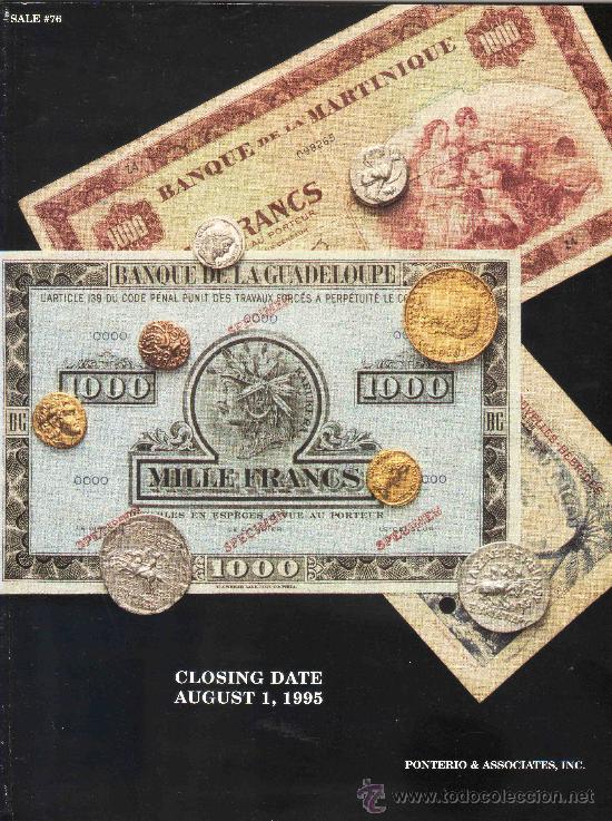 Cat&aacute;logos y libros de monedas: CATALOGO DE MONEDAS PONTERIO. A&Ntilde;O 1995. - Foto 1