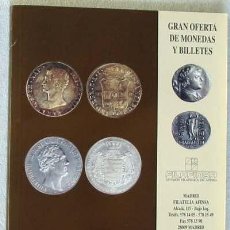 Catálogos y Libros de Monedas: CATÁLOGO GRAN OFERTA DE MONEDAS Y BILLETES - AFINSA MAYO1996 - VER DESCRIPCIÓN