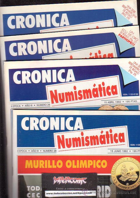 Cat&aacute;logos y libros de monedas: CRONICA NUMISMATICA - LOTE DE 115 EJEMPLARES - Foto 1
