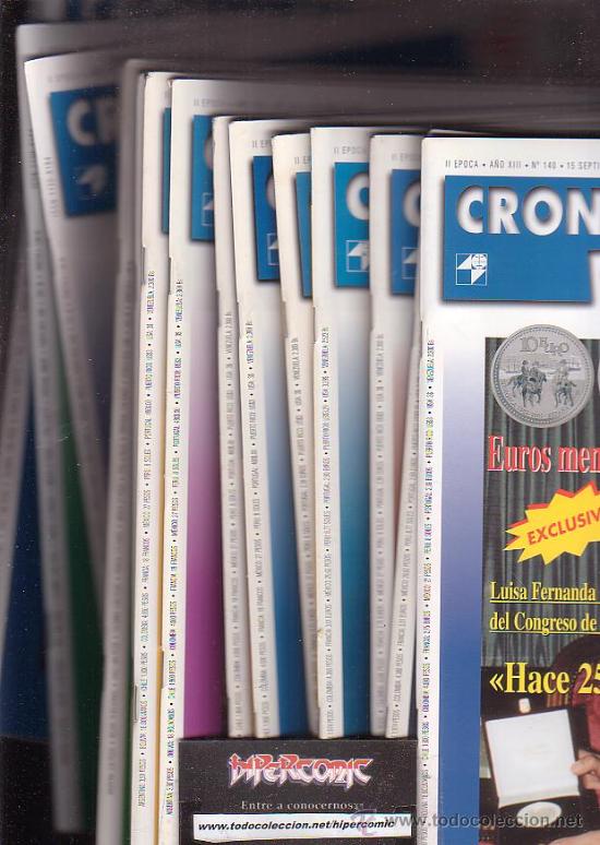 Cat&aacute;logos y libros de monedas: CRONICA NUMISMATICA - LOTE DE 115 EJEMPLARES - Foto 3