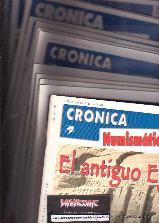 Cat&aacute;logos y libros de monedas: CRONICA NUMISMATICA - LOTE DE 115 EJEMPLARES - Foto 4