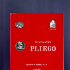 Catalogues et Livres de Monnaies: CATALOGO MONEDAS. NUMISMATICA PLIEGO. OFERTA A PRECIO FIJO. 1995.. Lote 33398496