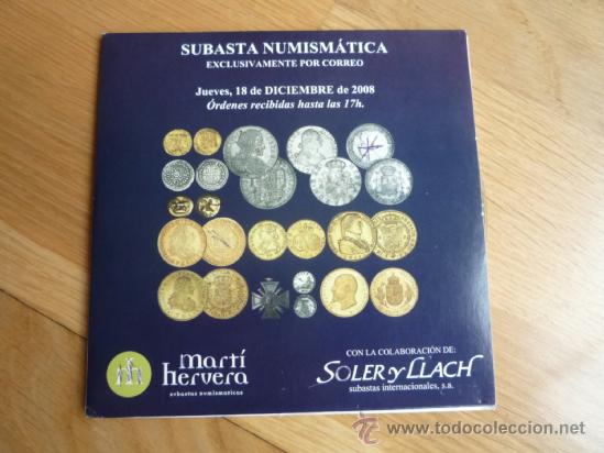 Cat&aacute;logos y libros de monedas: CATALOGO DE NUMISMATICA SOLER Y LLACH,DICIEMBRE 2008,CD. - Foto 1