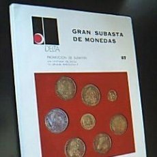 Catálogos y Libros de Monedas: GRAN SUBASTA DE MONEDAS. 27. 26 Y 27 DE ENERO DE 1976. PROMOCIÓN DER SUBASTAS. 126 PP. ILUSTRADAS. 