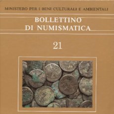 Catálogos y Libros de Monedas: BOLLETTINO DI NUMISMATICA. (MINISTERO PER I BENI CULTURALI E AMBIENTALI) N. 21. Lote 37926943