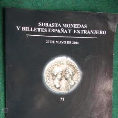 Catálogos y Libros de Monedas: SUBASTAS MONEDAS ILUSTRADO CATALOGO. Lote 53655281