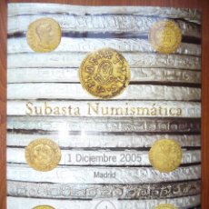 Catálogos y Libros de Monedas: CATÁLOGO SUBASTA **HERRERO** 01/12/2005. CON LISTA DE PRECIOS REALIZADOS