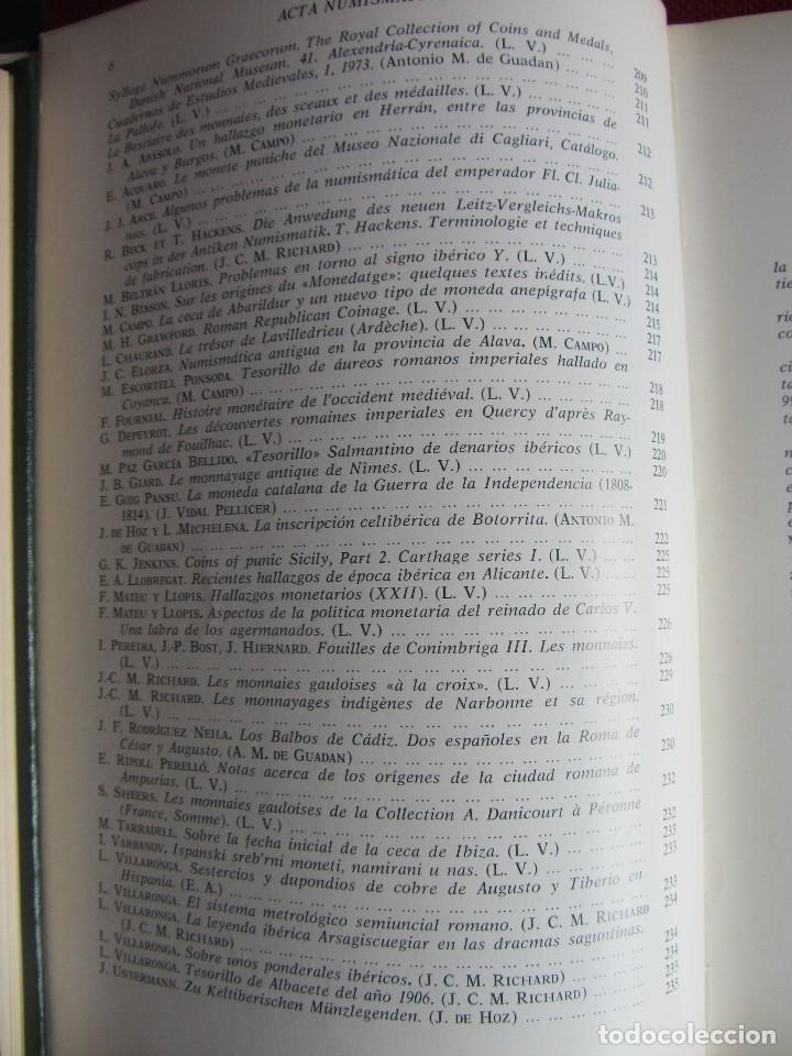 Cat&aacute;logos y libros de monedas: ACTA NUMISMATICA V 1975. PERFECTO ESTADO - Foto 3