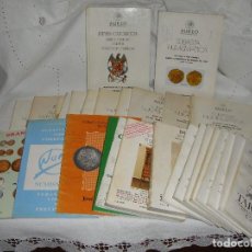 Catálogos y Libros de Monedas: LOTE DE CATÁLOGOS DE CASAS DE SUBASTAS DE MONEDAS Y ANTIGÜEDADES.