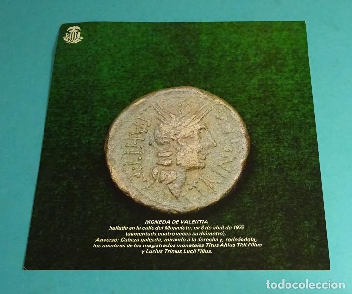Cat&aacute;logos y libros de monedas: HOJA CON IMAGEN DE MONEDA DE VALENTIA - Foto 1