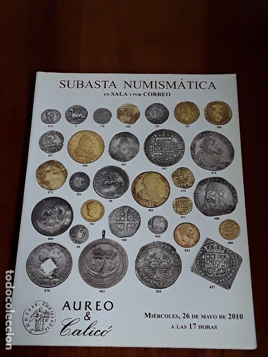 Cat&aacute;logos y libros de monedas: CATALOGO SUBASTA AUREO. MAYO 2010 - Foto 1