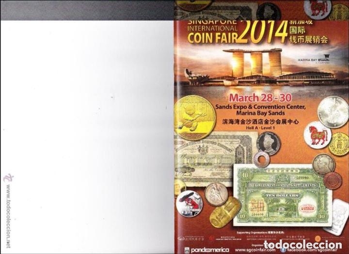 Cat&aacute;logos y libros de monedas: Catalogo Convencion Numismatica Singapur 2014 - Foto 1
