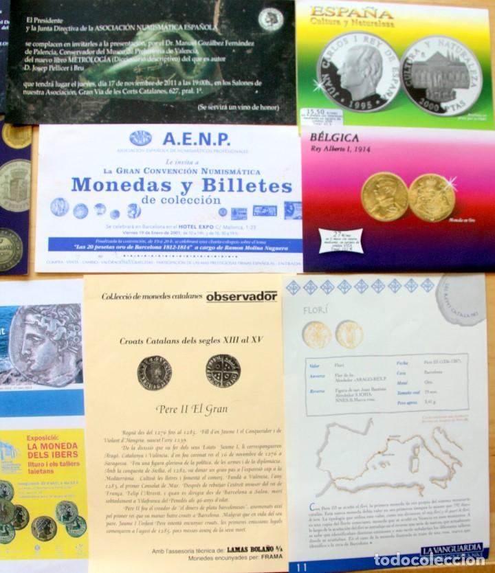 Cat&aacute;logos y libros de monedas: LOTE 12 ANUNCIOS y PROGRAMAS NUMISMATICA - Foto 3