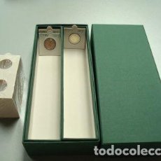Catálogos y Libros de Monedas: 500 CARTONES MONEDAS PARA GRAPAR + CAJA ARCHIVADOR CARTÓN RÍGIDO.. Lote 350995569