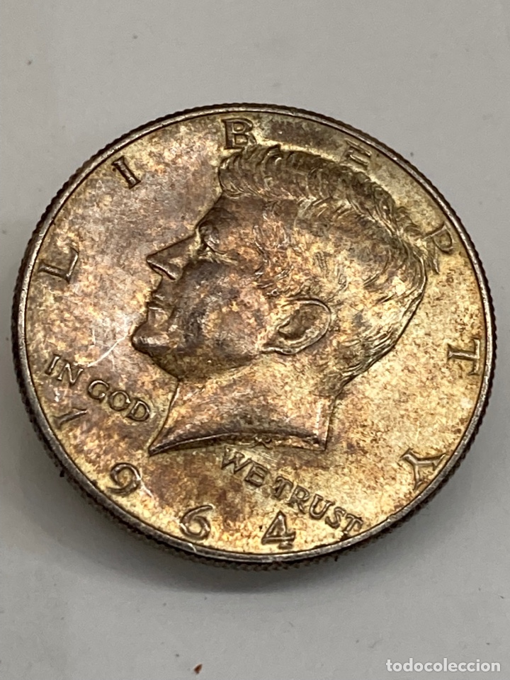 Cat&aacute;logos y libros de monedas: Moneda de plata Half Dollar 1964 - Foto 1