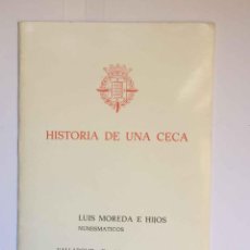 Catalogues et Livres de Monnaies: NUMISMÁTICA CATÁLOGO VENTA MONEDAS HISTORIA DE UNA CECA (MOREDA, VALLADOLID, 1970’S) ¡ORIGINAL!. Lote 308255253