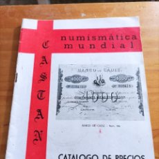 Catálogos y Libros de Monedas: CASTAN.NUMISMATICA MUNDIAL.CATALOGO DE PRECIOS.. Lote 310821253