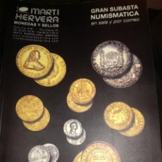 Catálogos y Libros de Monedas: GRAN SUBASTA NUMISMÁTICA. 2001.
