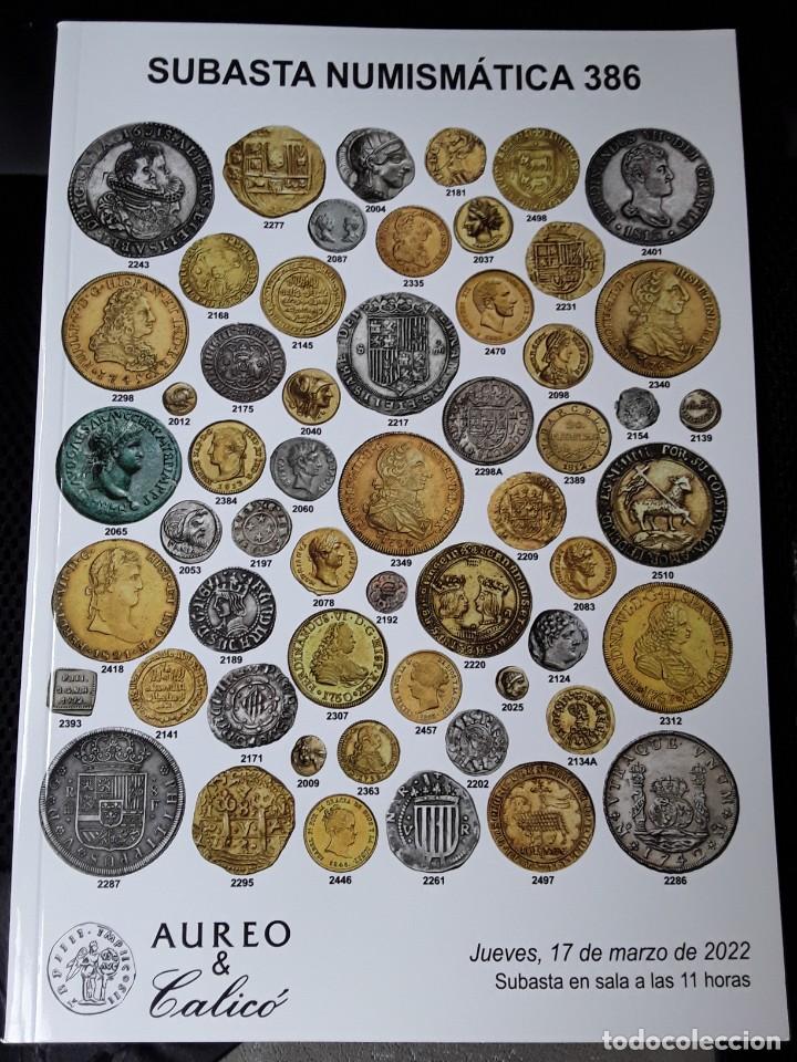 Cat&aacute;logos y libros de monedas: CATALOGO SUBASTA AUREO.MARZO 2022 - Foto 1