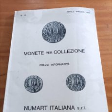 Catálogos y Libros de Monedas: MONETE PER COLLEZIONE,NUM.10, APRIL -MAGGIO 1980.VER ÍNDICE.. Lote 341729923
