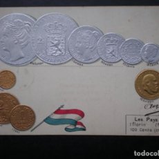 Catálogos y Libros de Monedas: NUMISMÁTICA PAÍSES BAJOS - HOLANDA POSTAL EN RELIEVE ANTERIOR A 1905. Lote 354272888