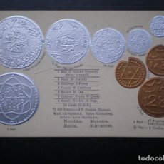 Catálogos y Libros de Monedas: NUMISMÁTICA MARRUECOS POSTAL EN RELIEVE ANTERIOR A 1905. Lote 354272938