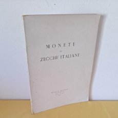 Catálogos y Libros de Monedas: MARIO RATTO - MONETE DI ZECCHE ITALIANE - MILANO 1965