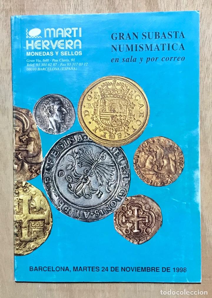 Cat&aacute;logos y libros de monedas: MART&Iacute; HERVERA. MONEDAS Y SELLOS. - Foto 1