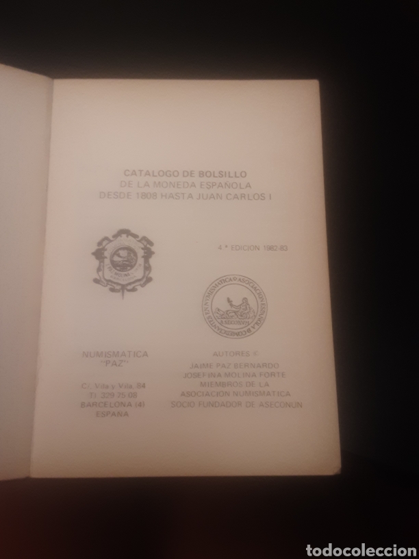 Cat&aacute;logos y libros de monedas: Cat&aacute;logo de bolsillo de la moneda espa&ntilde;ola. - Foto 4