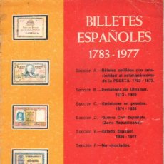 Catálogos y Libros de Monedas: BILLETES ESPAÑOLES 1783 - 1977. XII EDICIÓN 1977/78. VICENTI, JOSÉ, A. A-NUMI-053. Lote 365963951
