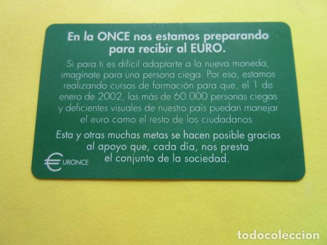 Cat&aacute;logos y libros de monedas: CONVERSOR PESETAS EUROS ONCE - Foto 3