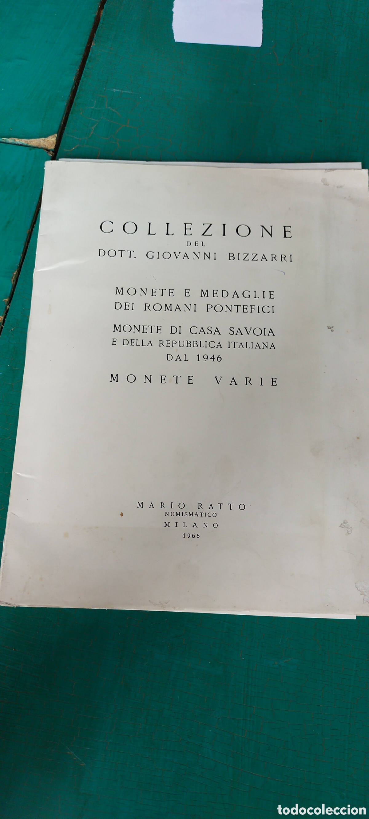 Cat&aacute;logos y libros de monedas: Mario ratto numism&aacute;tico Milano 1966 - Foto 1