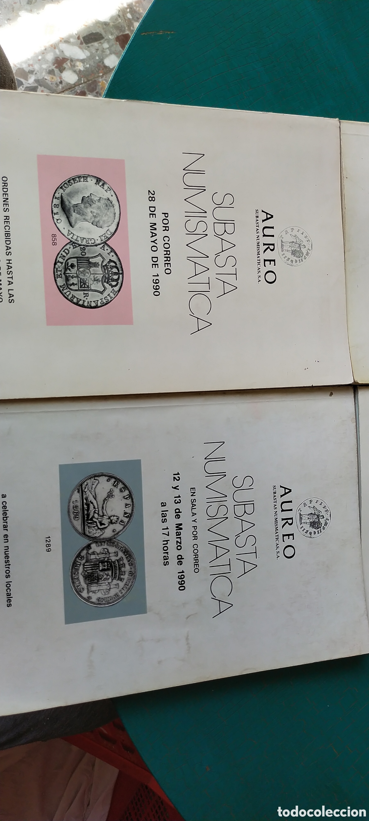 Cat&aacute;logos y libros de monedas: &Aacute;ureo subasta numism&aacute;tica cuatro cat&aacute;logos - Foto 2