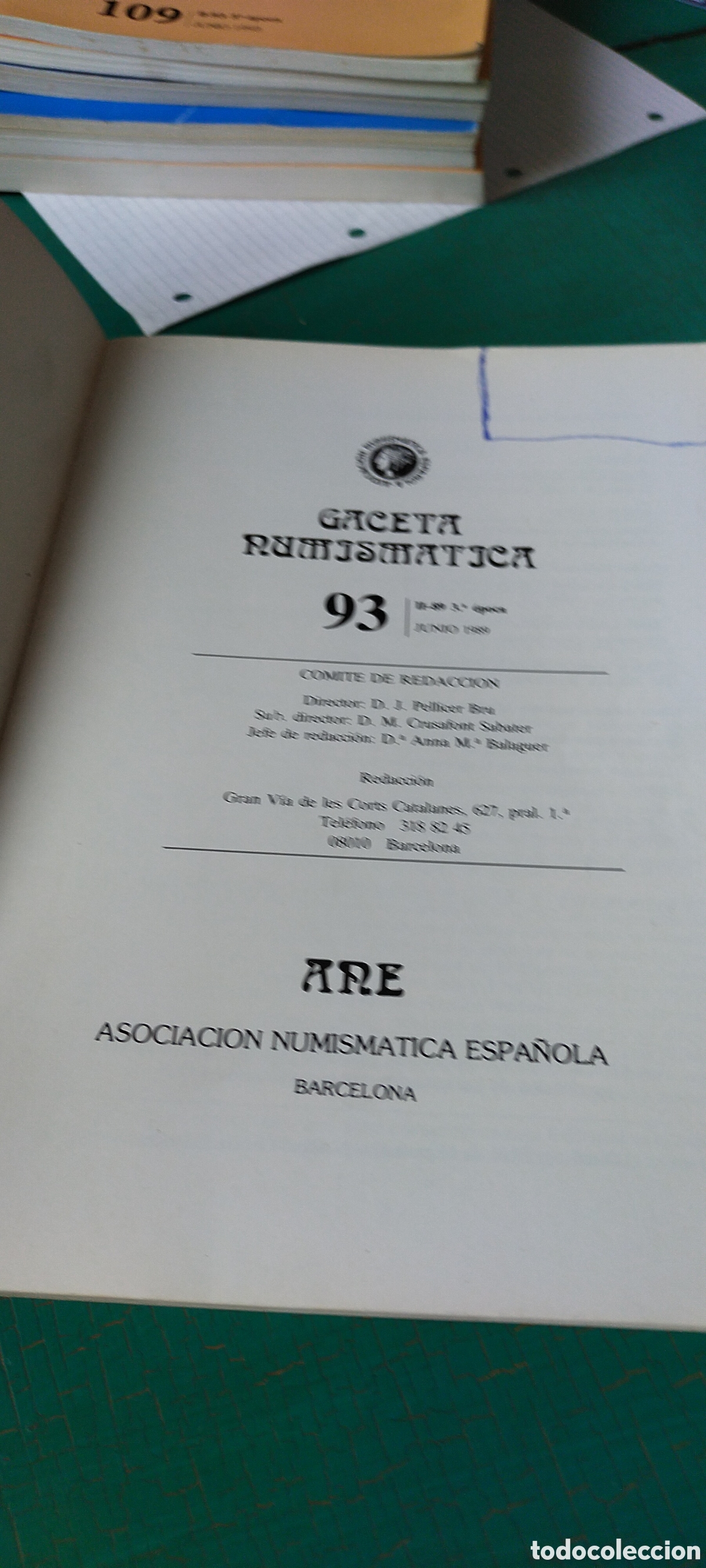 Cat&aacute;logos y libros de monedas: Gaceta nomism&aacute;tica 93 junio 1989 - Foto 2