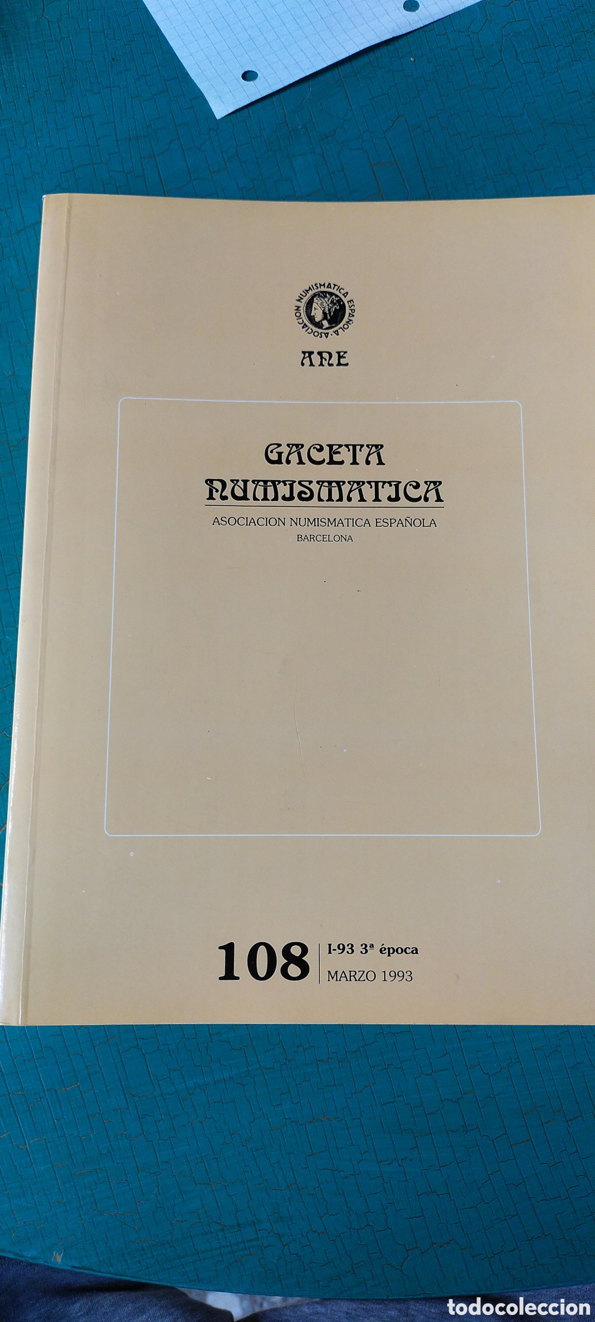 Cat&aacute;logos y libros de monedas: Gaceta numism&aacute;tica 108 marzo 1993 - Foto 1