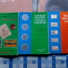 Catálogos y Libros de Monedas: CATALOGOS MONEDA-BILLETE ESPAÑOL+GUÍA CAYON Y CASTAN, VICENTI MONEO