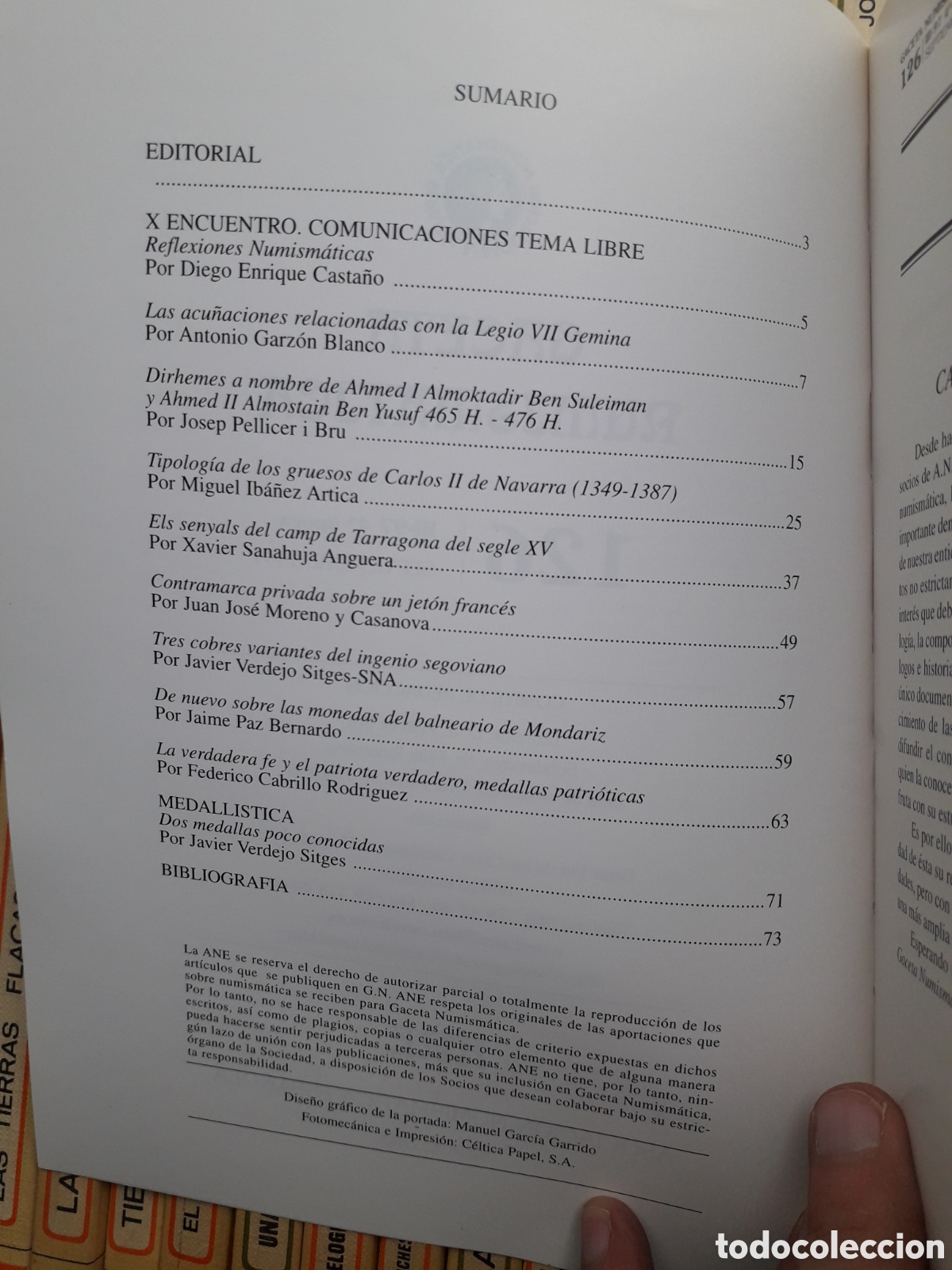 Cat&aacute;logos y libros de monedas: Gaceta Numism&aacute;tica, 126, 1997 - Foto 2
