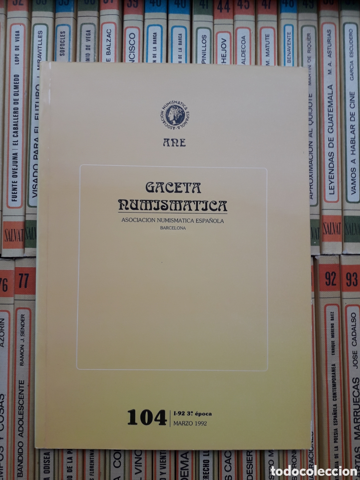 Cat&aacute;logos y libros de monedas: Gaceta Numism&aacute;tica, 104, 1992 - Foto 1