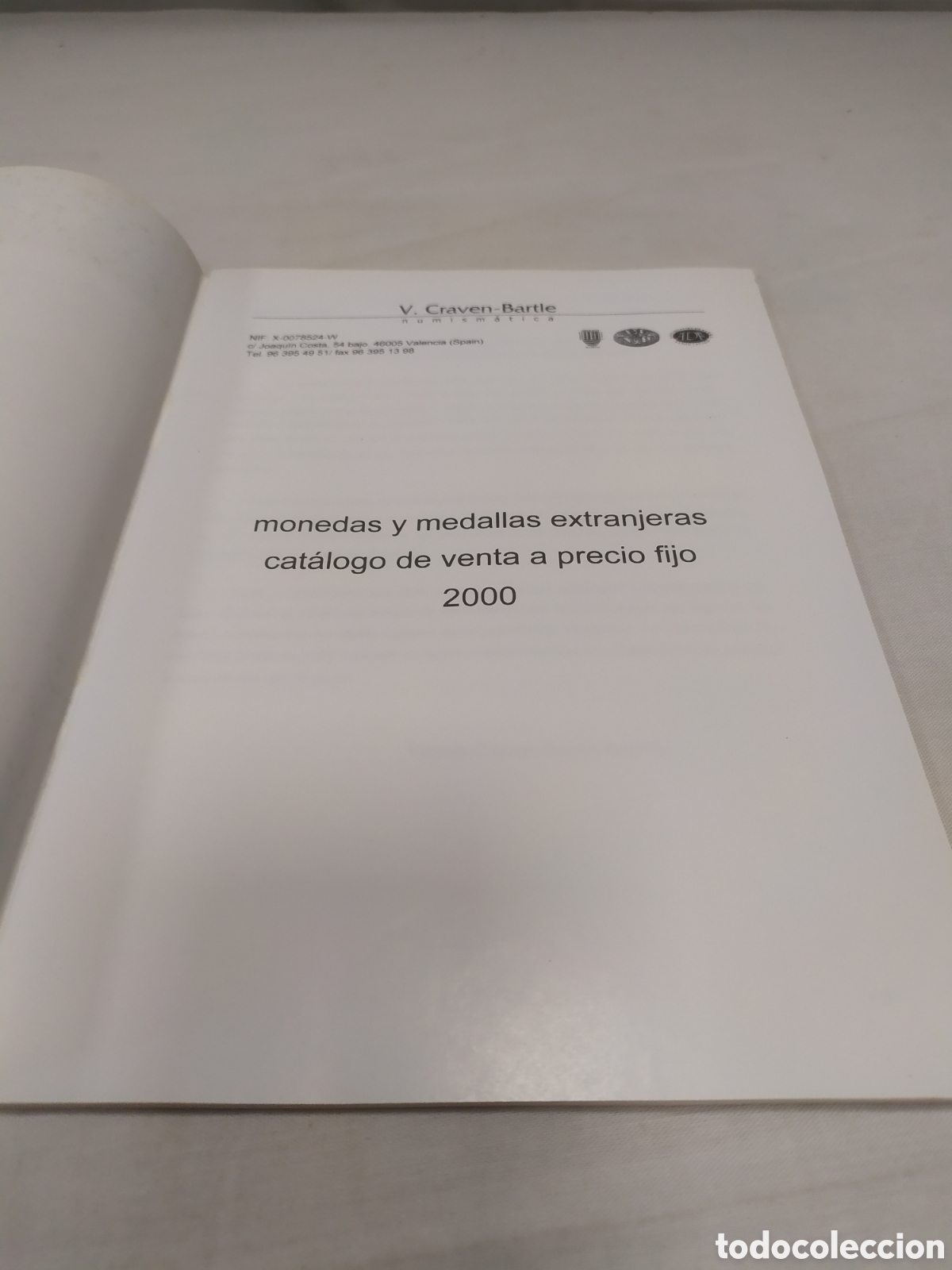 Cat&aacute;logos y libros de monedas: Monedas y medallas extranjeras. V. Craven-Bartle, 2000 - Foto 3