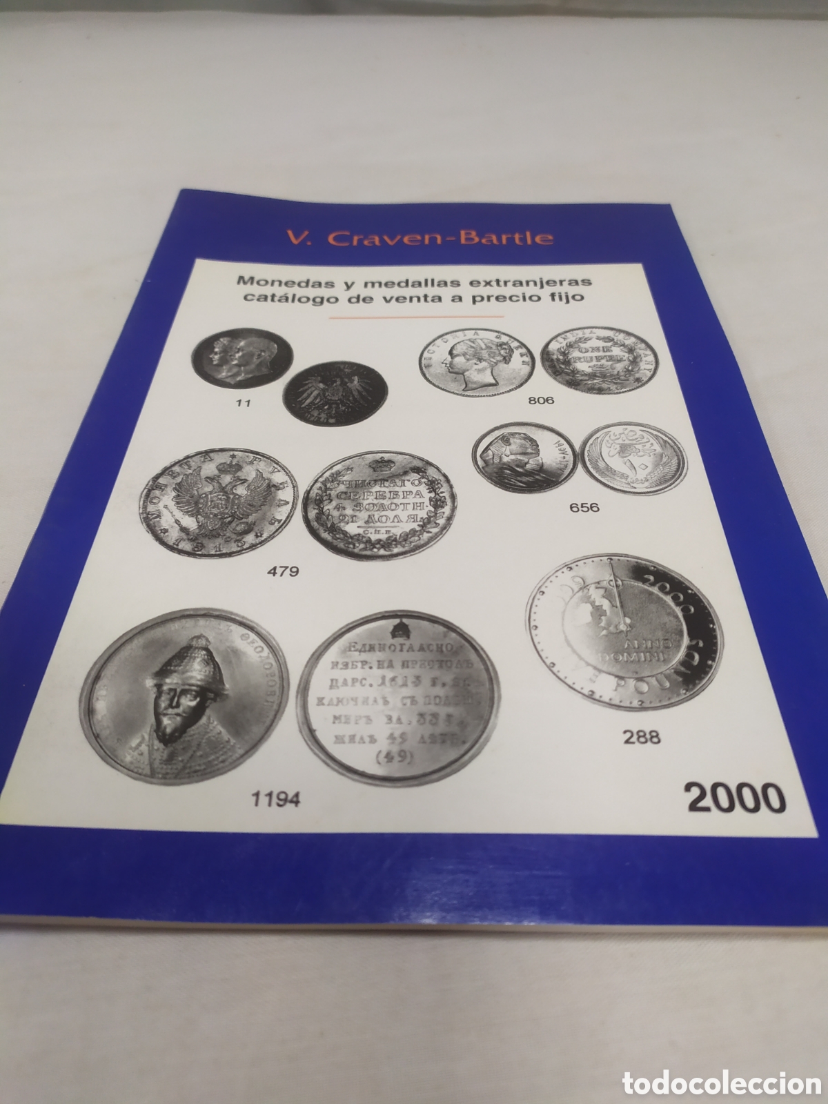 Cat&aacute;logos y libros de monedas: Monedas y medallas extranjeras. V. Craven-Bartle, 2000 - Foto 1